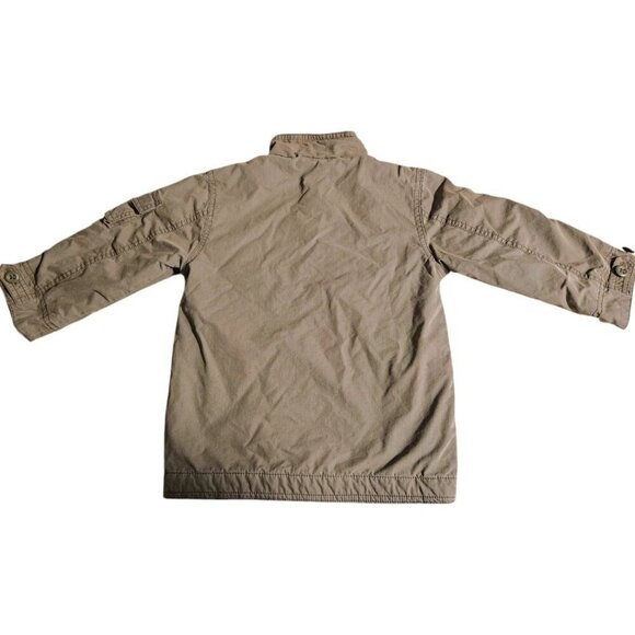 Vintage Gap Canvas Field Jacket Spanish Olive Baby SZ 4T Cargo Utility Military - Picture 11 of 11